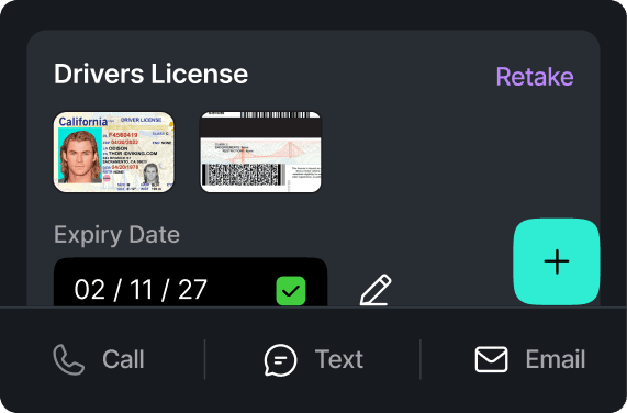 Screenshot of Tekion Automotive Retail Cloud (ARC) connected mobile app, enabling automotive retailers to stay connected with customers wherever they are