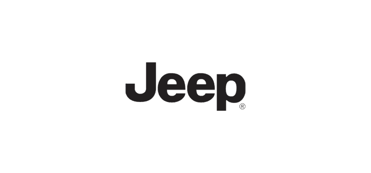 Jeep logo, part of Tekion’s strategic partnerships, enhancing dealership operations through cloud-native solutions