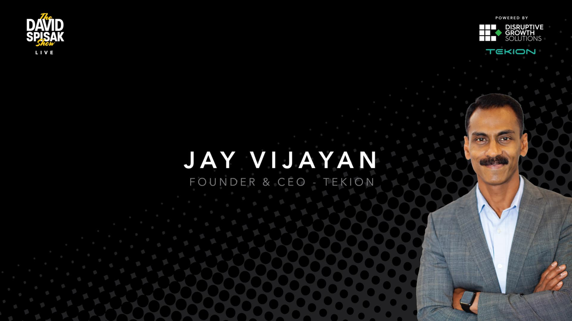 Tekion CEO Jay Vijayan’s title slide from NADA, focusing on the future of automotive retail with cloud technology
