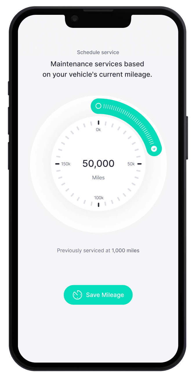 Mobile dashboard showing tools related to service operations, including customer profiles, service history, and appointment scheduling